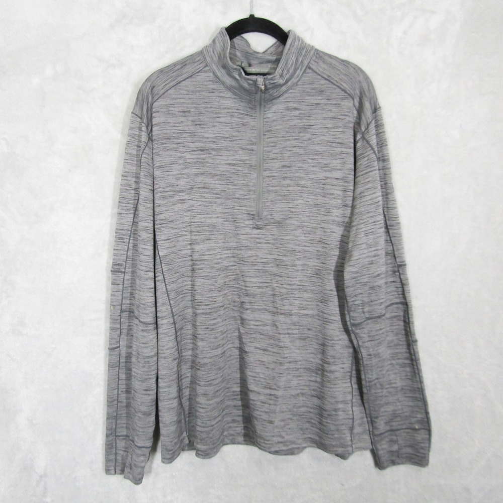 KÜHL Mens XL Gray 1/4 Zip Pullover Long Sleeve Shirt Activewear Outdoor